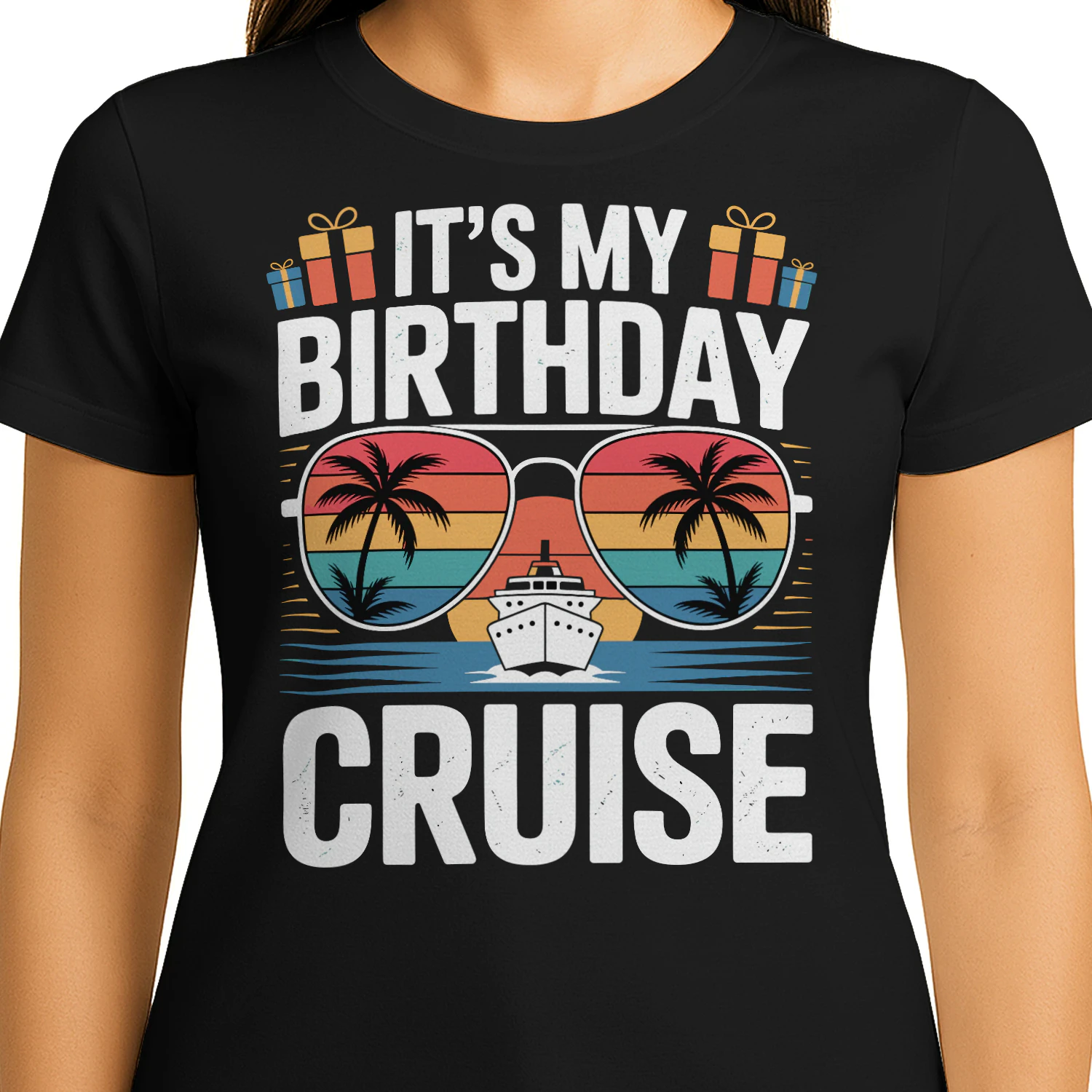 It's My Birthday Cruise Shirt | Sunset Sunglasses Vacation Apparel