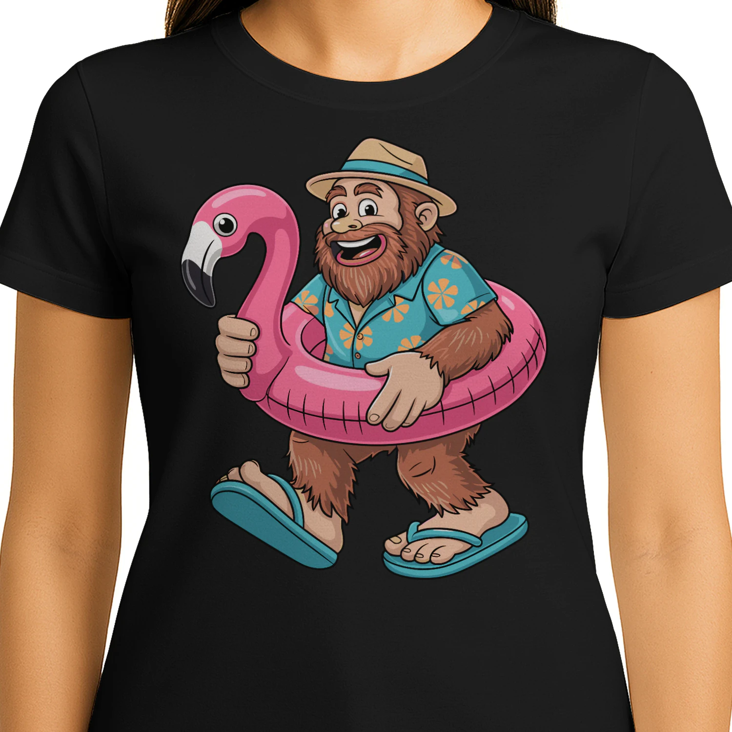 Funny Bigfoot Vacation Graphic | Sasquatch Beach and Cruise Outfit