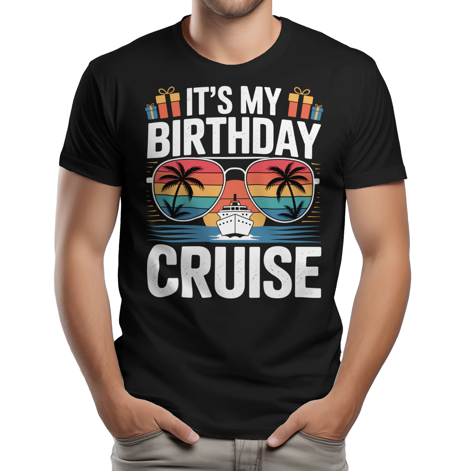 It's My Birthday Cruise Shirt | Sunset Sunglasses Vacation Apparel