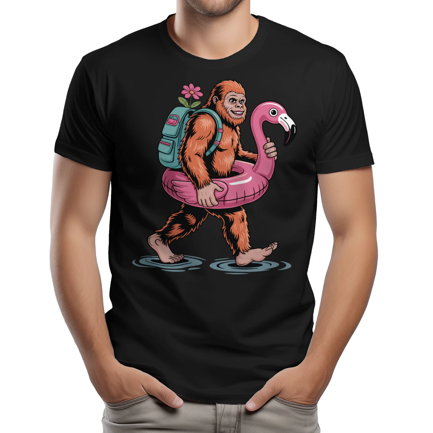 Funny Bigfoot Backpacking Vacation | Sasquatch Beach & Cruise Outfit