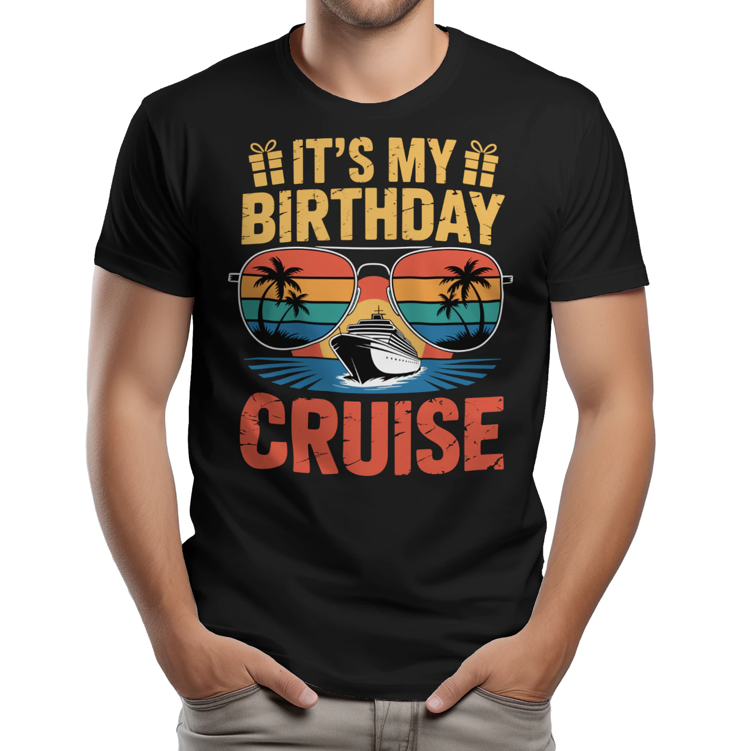 It's My Birthday Cruise Shirt | Sunset Sunglasses Vacation Apparel