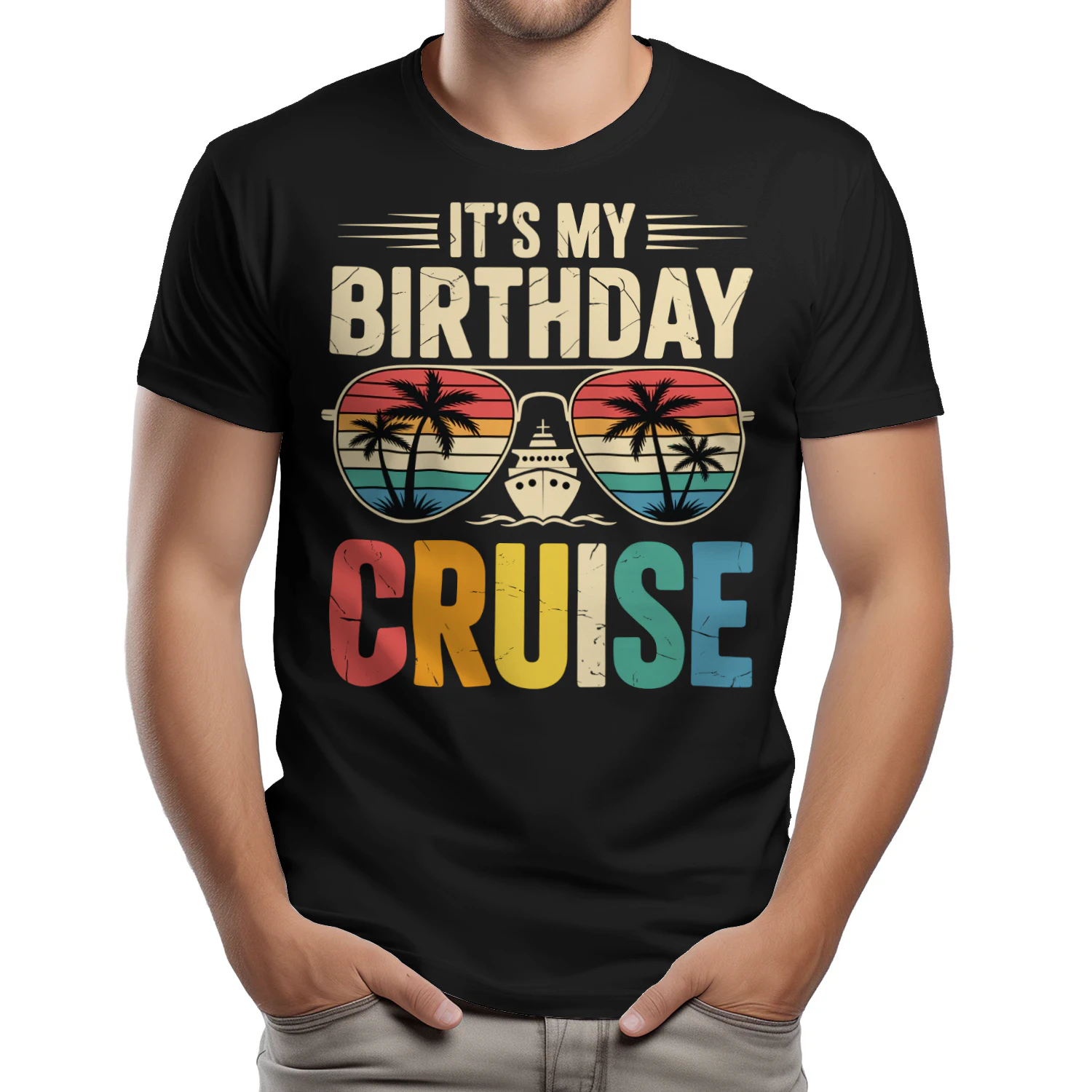 It's My Birthday Cruise Shirt | Vintage Retro Ocean Vacation Apparel
