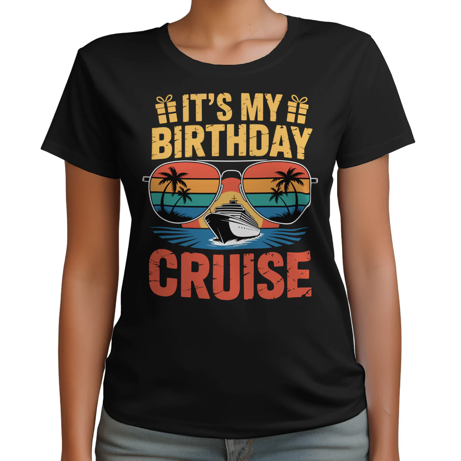 It's My Birthday Cruise Shirt | Sunset Sunglasses Vacation Apparel