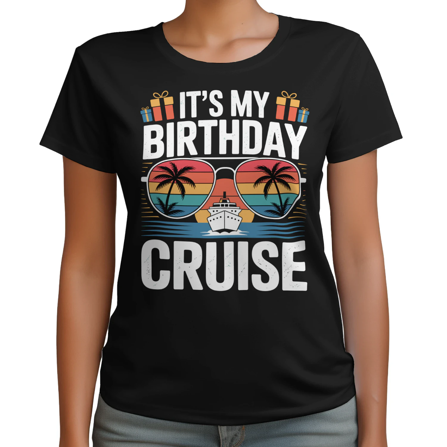 It's My Birthday Cruise Shirt | Sunset Sunglasses Vacation Apparel
