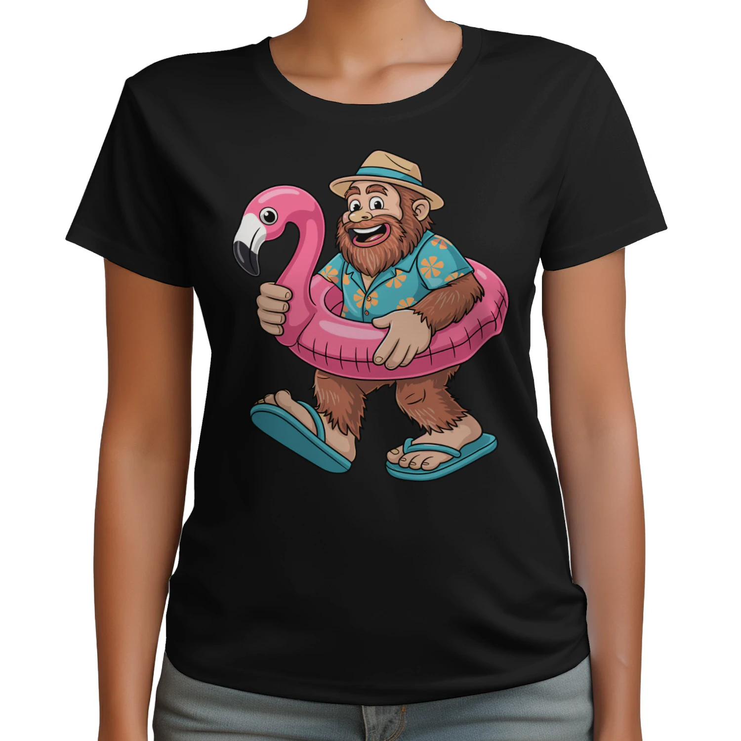 Funny Bigfoot Vacation Graphic | Sasquatch Beach and Cruise Outfit