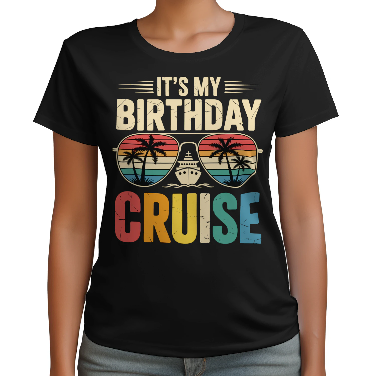 It's My Birthday Cruise Shirt | Vintage Retro Ocean Vacation Apparel