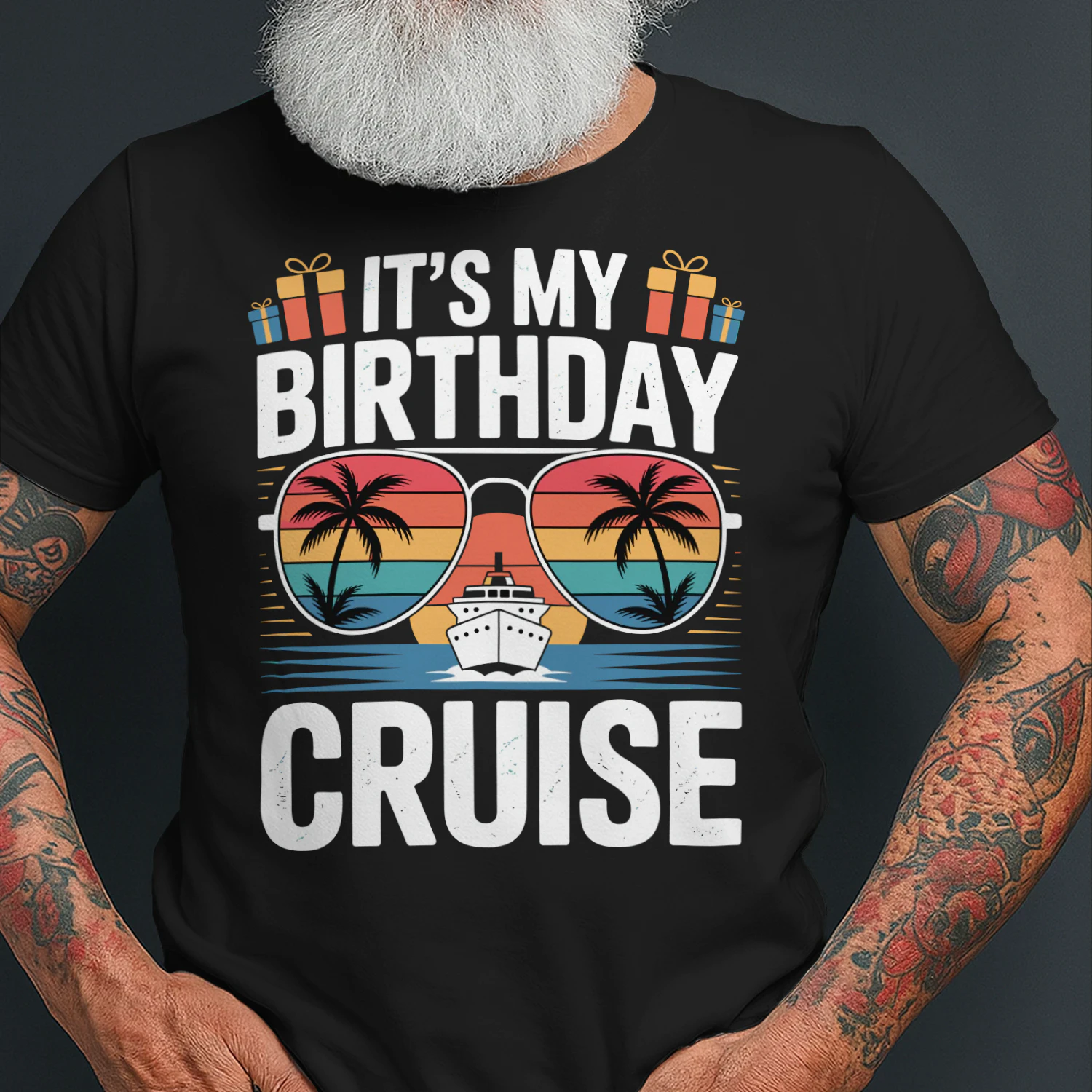 It's My Birthday Cruise Shirt | Sunset Sunglasses Vacation Apparel