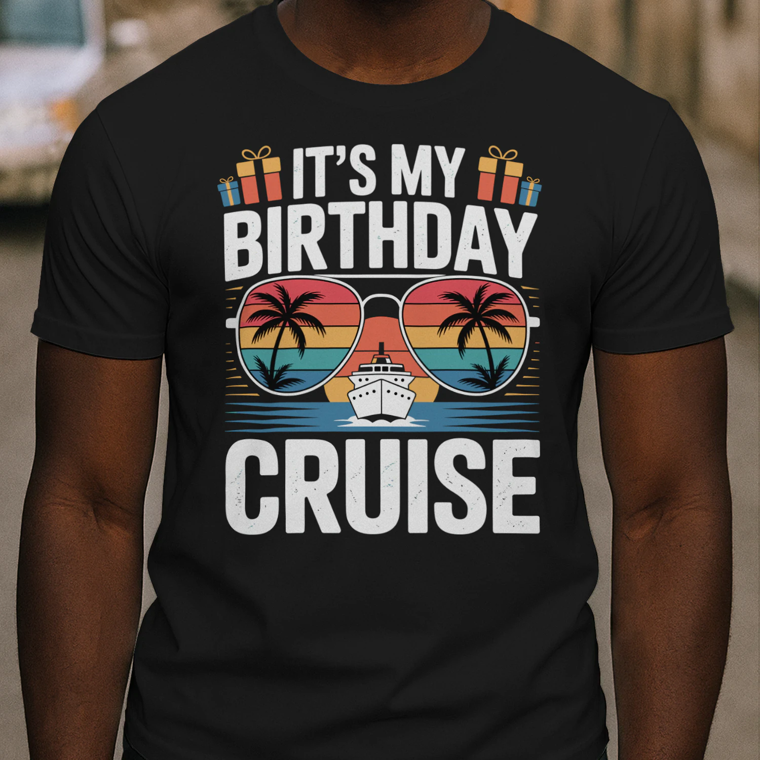 It's My Birthday Cruise Shirt | Sunset Sunglasses Vacation Apparel