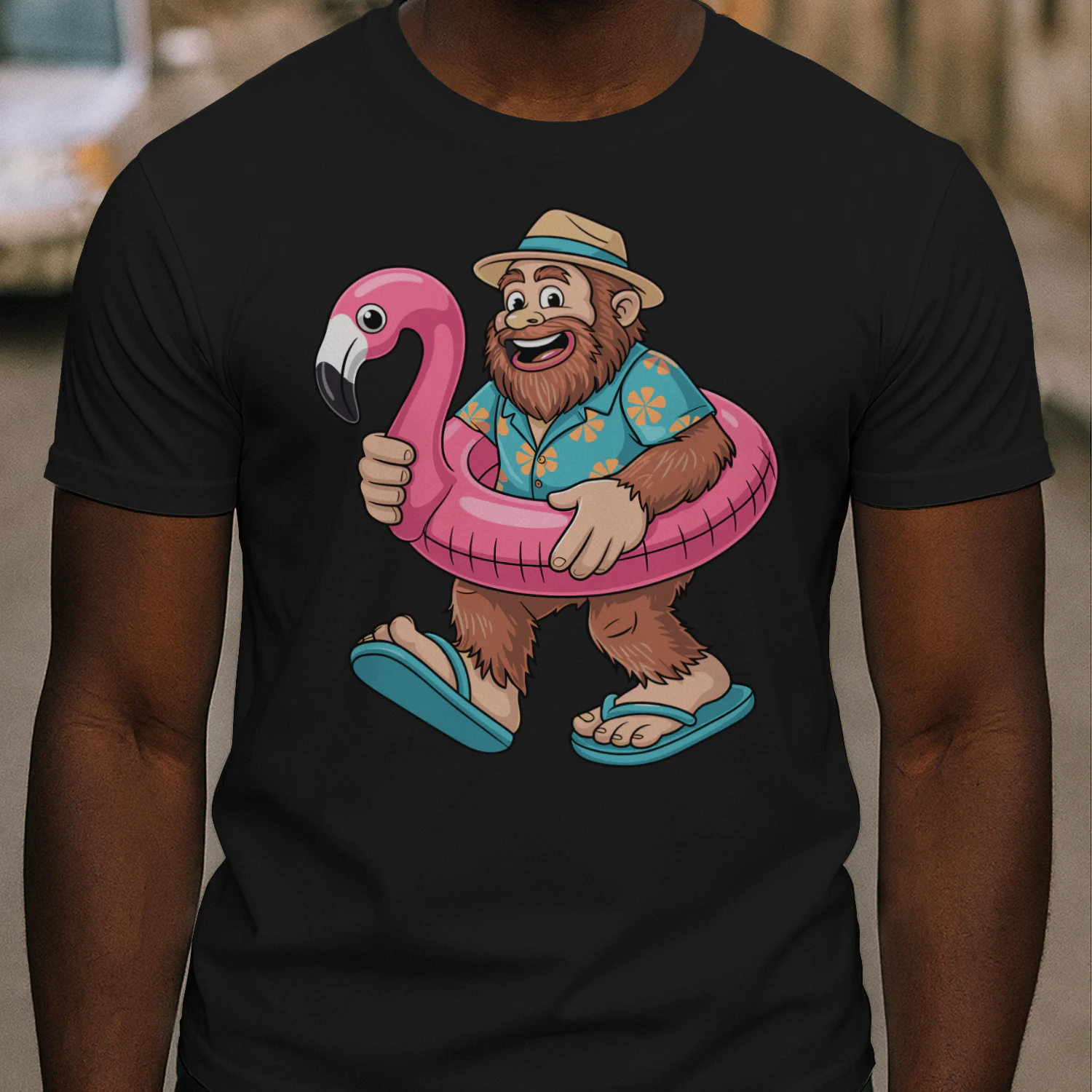 Funny Bigfoot Vacation Graphic | Sasquatch Beach and Cruise Outfit