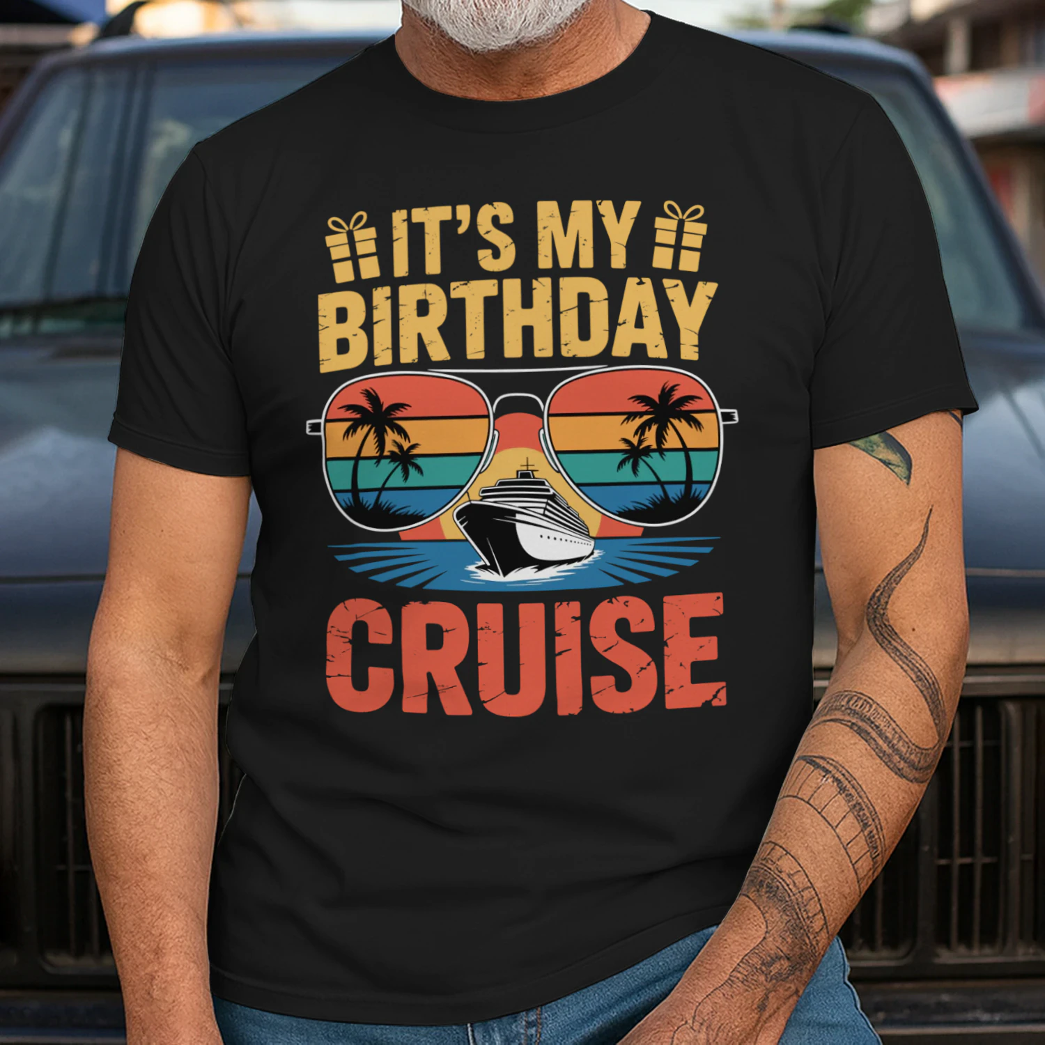 It's My Birthday Cruise Shirt | Sunset Sunglasses Vacation Apparel