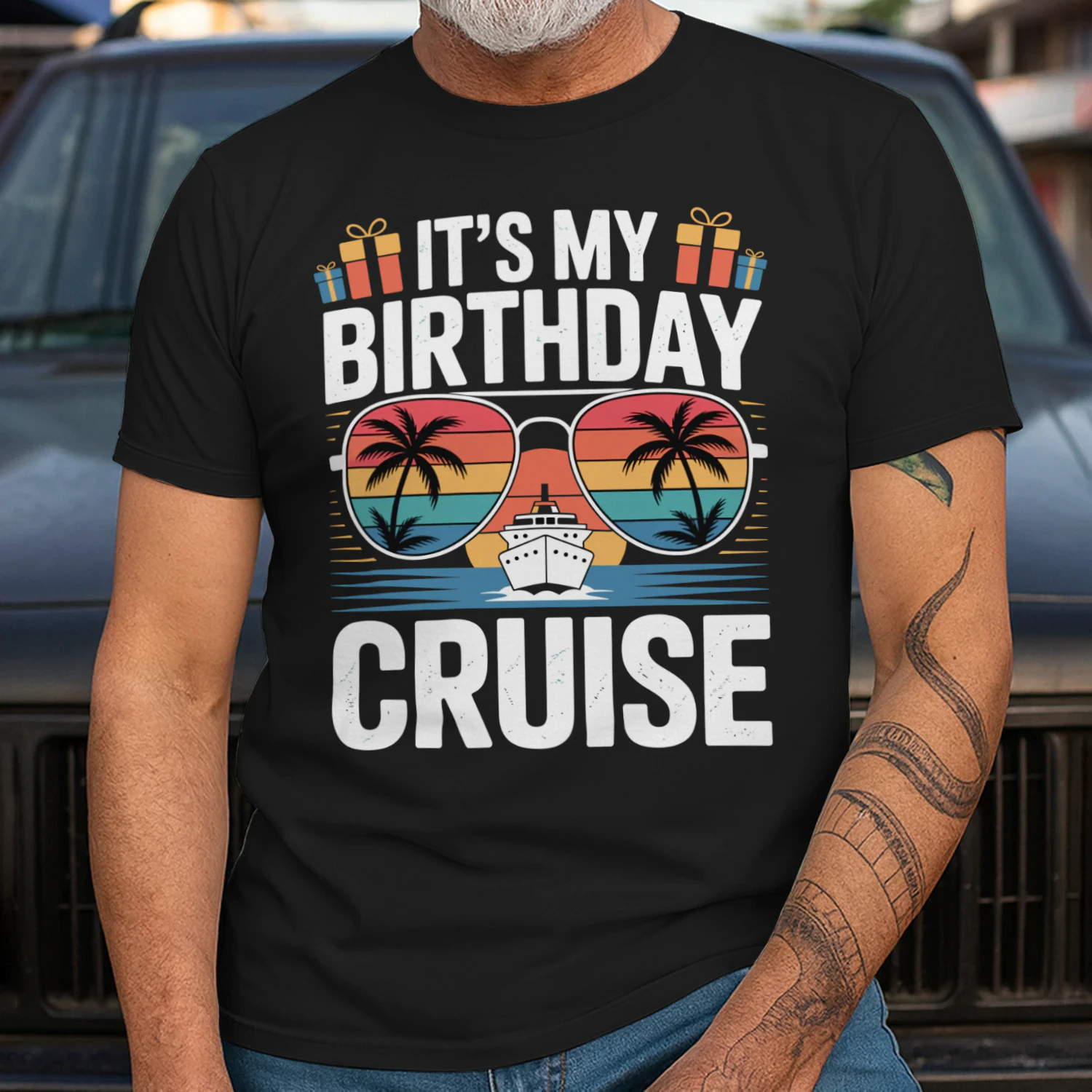 It's My Birthday Cruise Shirt | Sunset Sunglasses Vacation Apparel