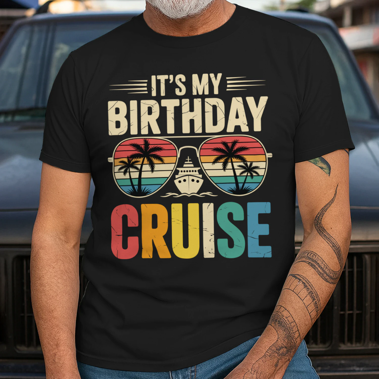 It's My Birthday Cruise Shirt | Vintage Retro Ocean Vacation Apparel