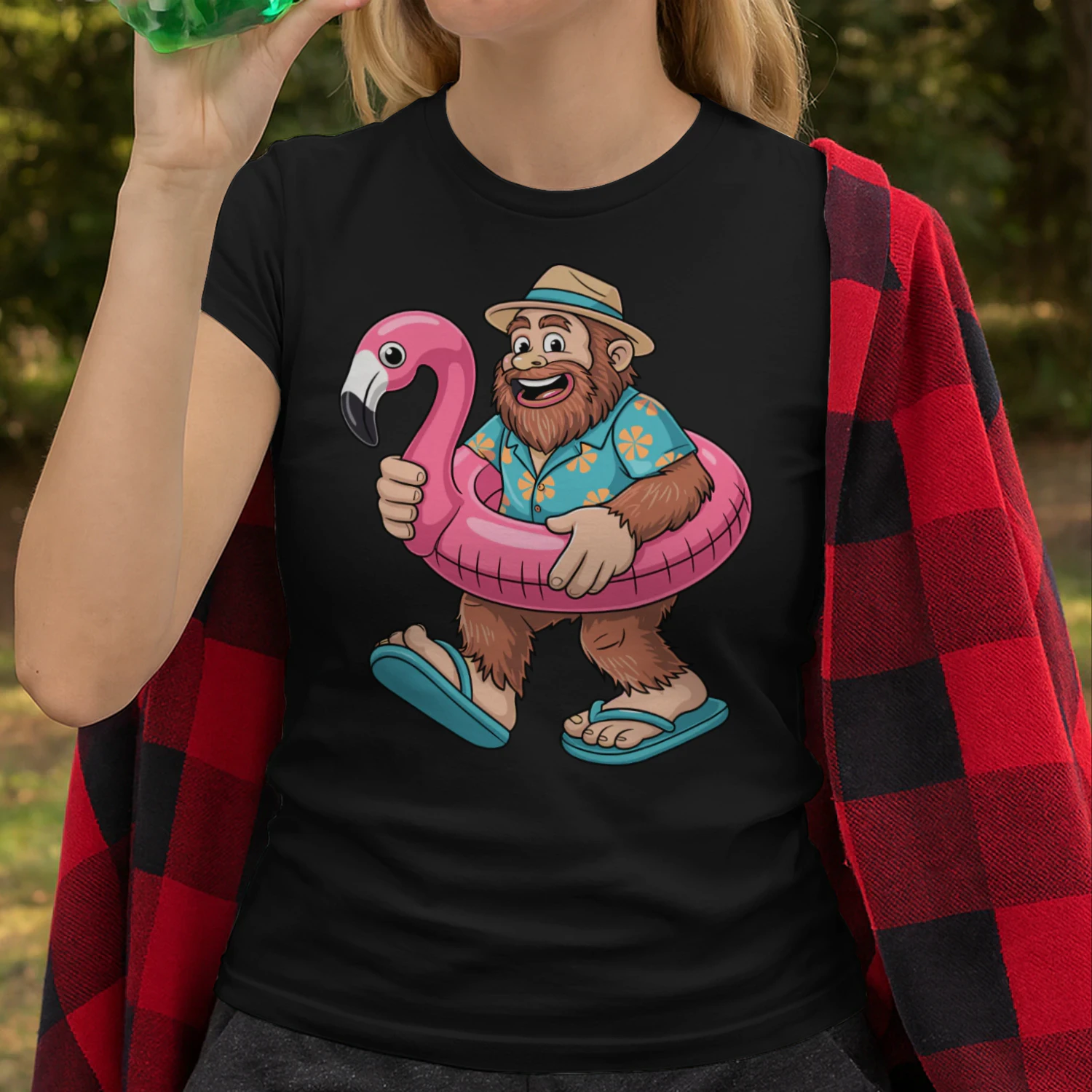 Funny Bigfoot Vacation Graphic | Sasquatch Beach and Cruise Outfit