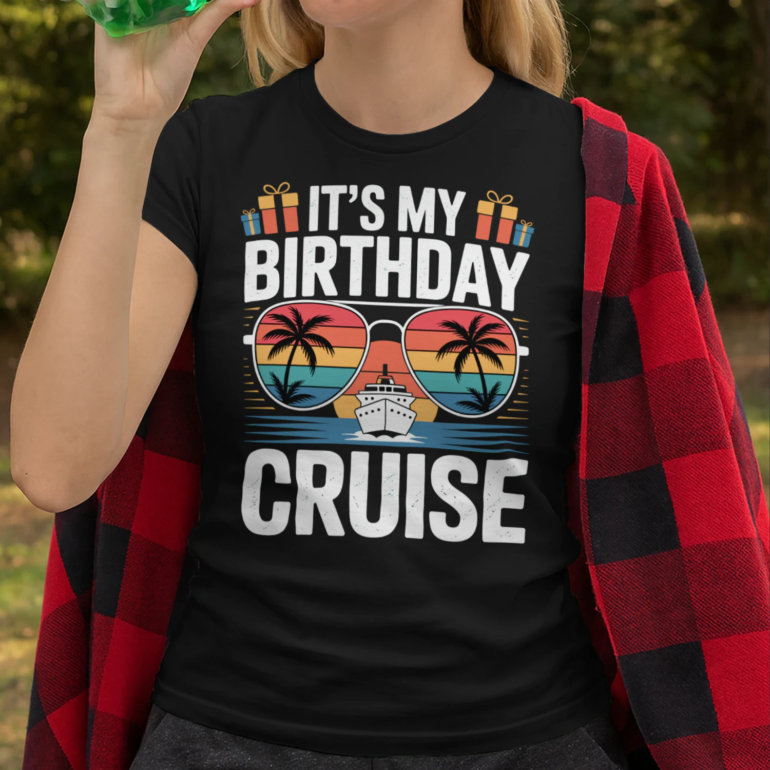It's My Birthday Cruise Shirt | Sunset Sunglasses Vacation Apparel