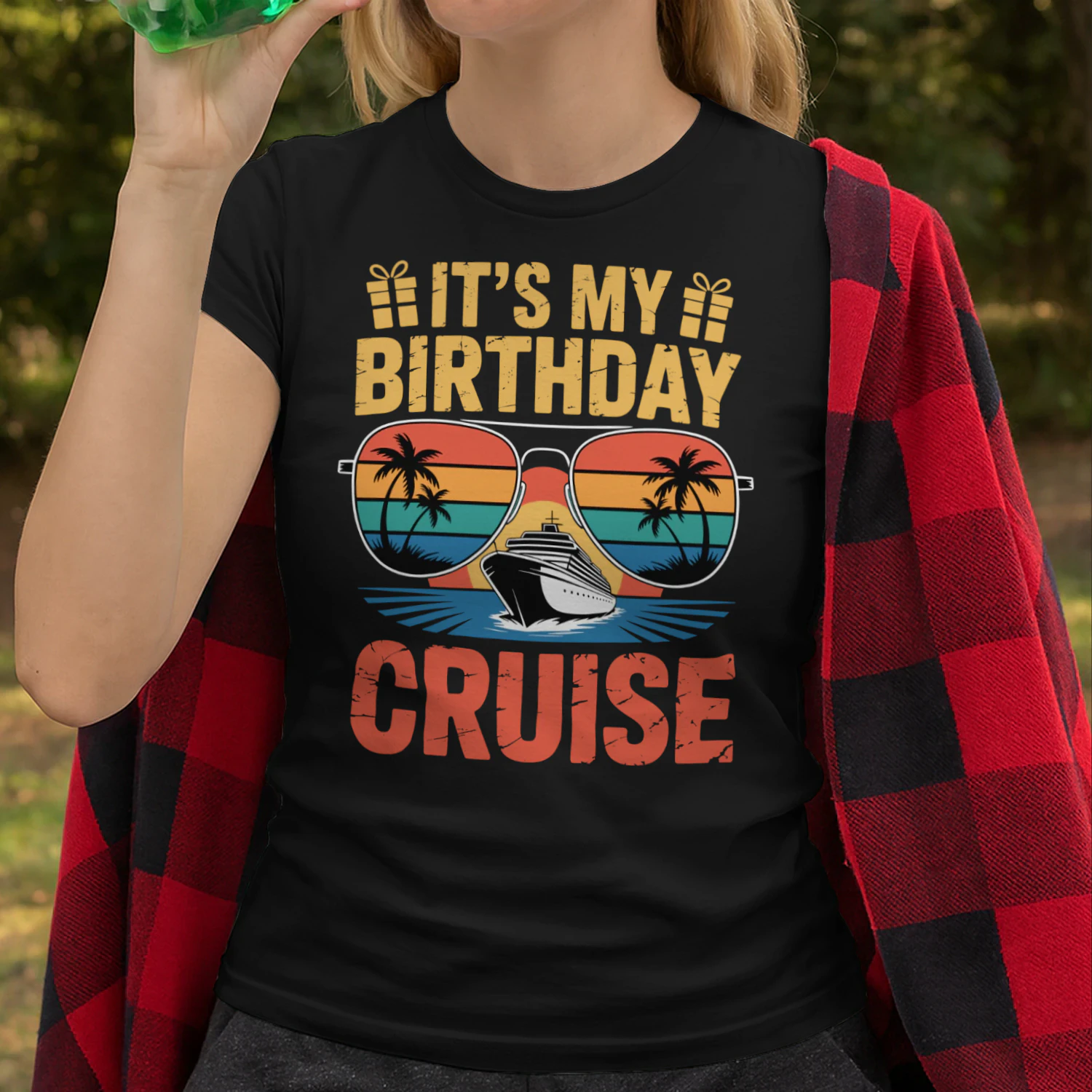 It's My Birthday Cruise Shirt | Sunset Sunglasses Vacation Apparel