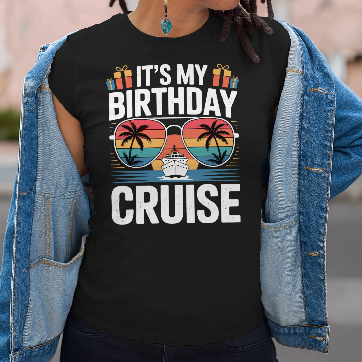 It's My Birthday Cruise Shirt | Sunset Sunglasses Vacation Apparel