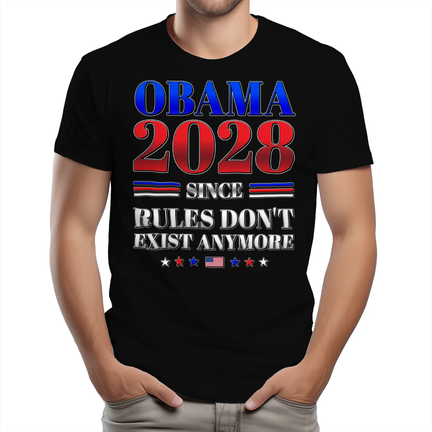 Obama 2028 Since Rules Don't Exist Anymore Political Satire Election Humor