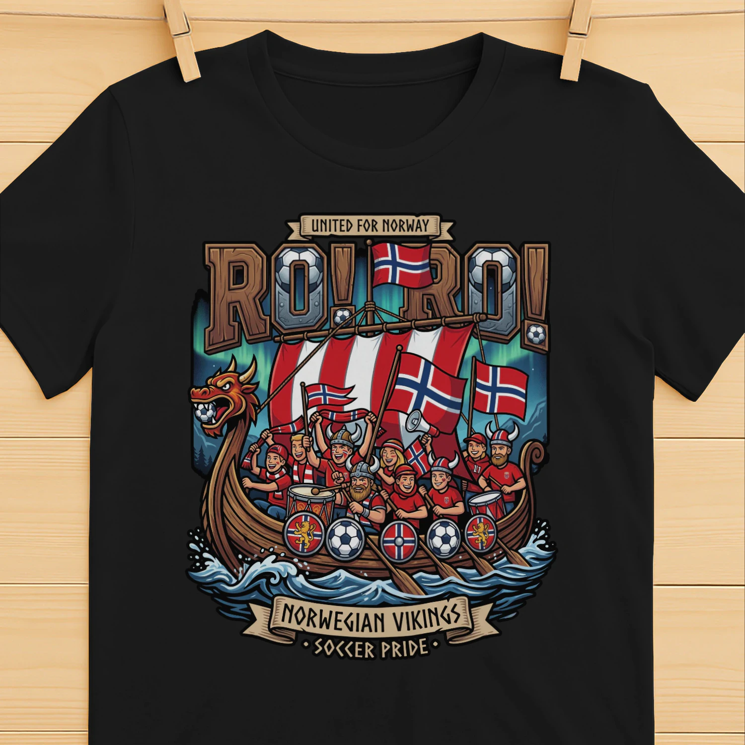 Ro Ro Norway Viking Football Support - Norwegian Heritage Fan Gift