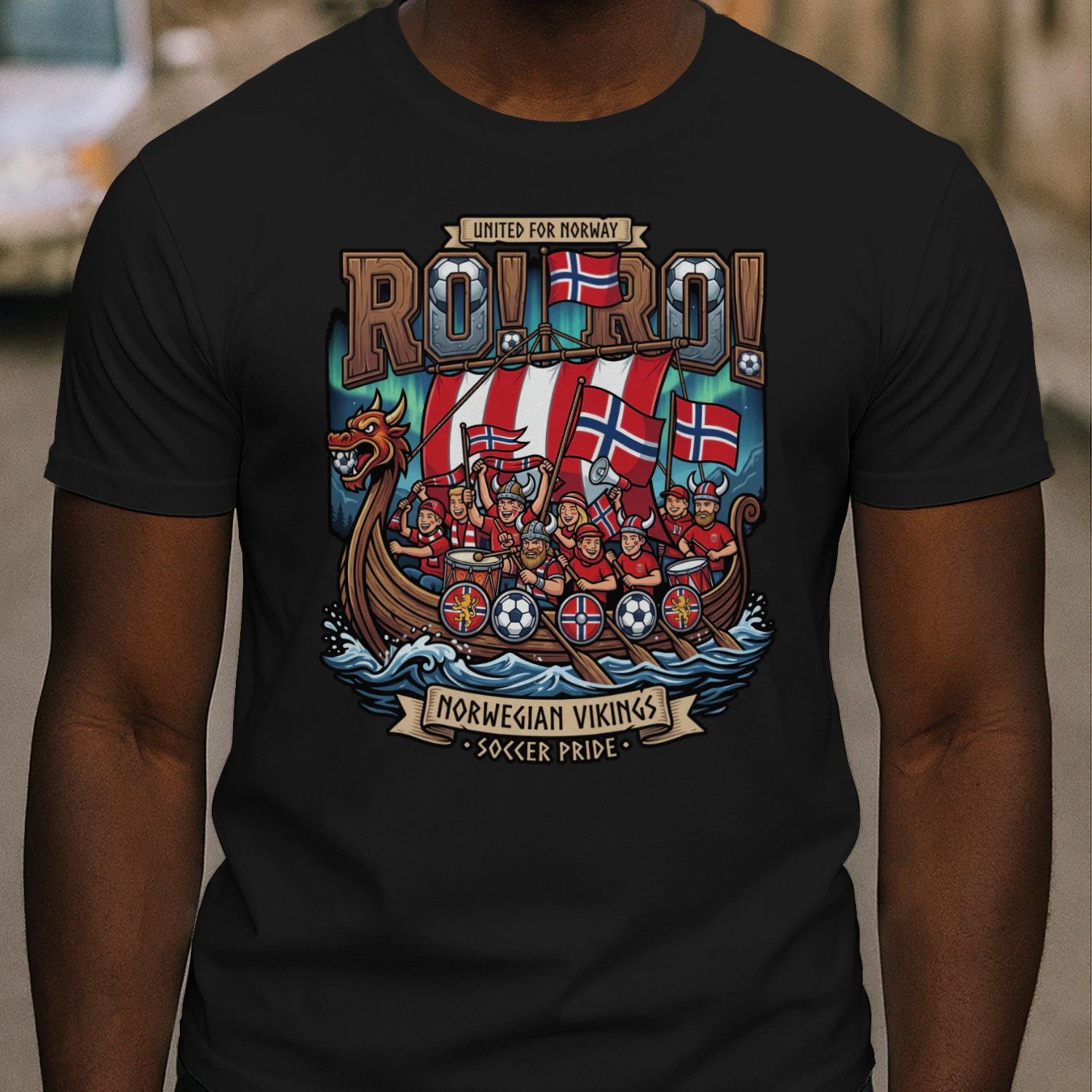 Ro Ro Norway Viking Football Support - Norwegian Heritage Fan Gift