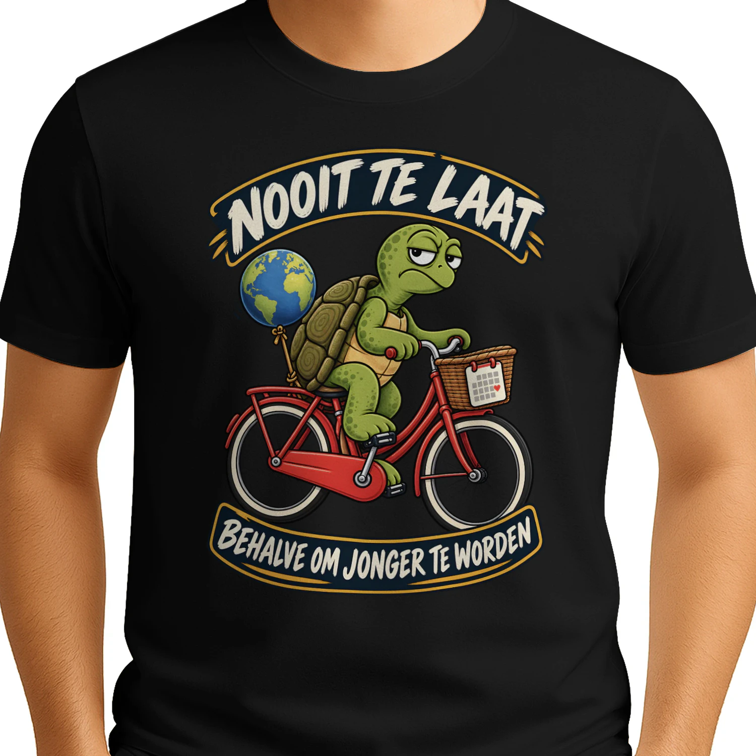 T-shirt - Nooit Te Laat Schildpad