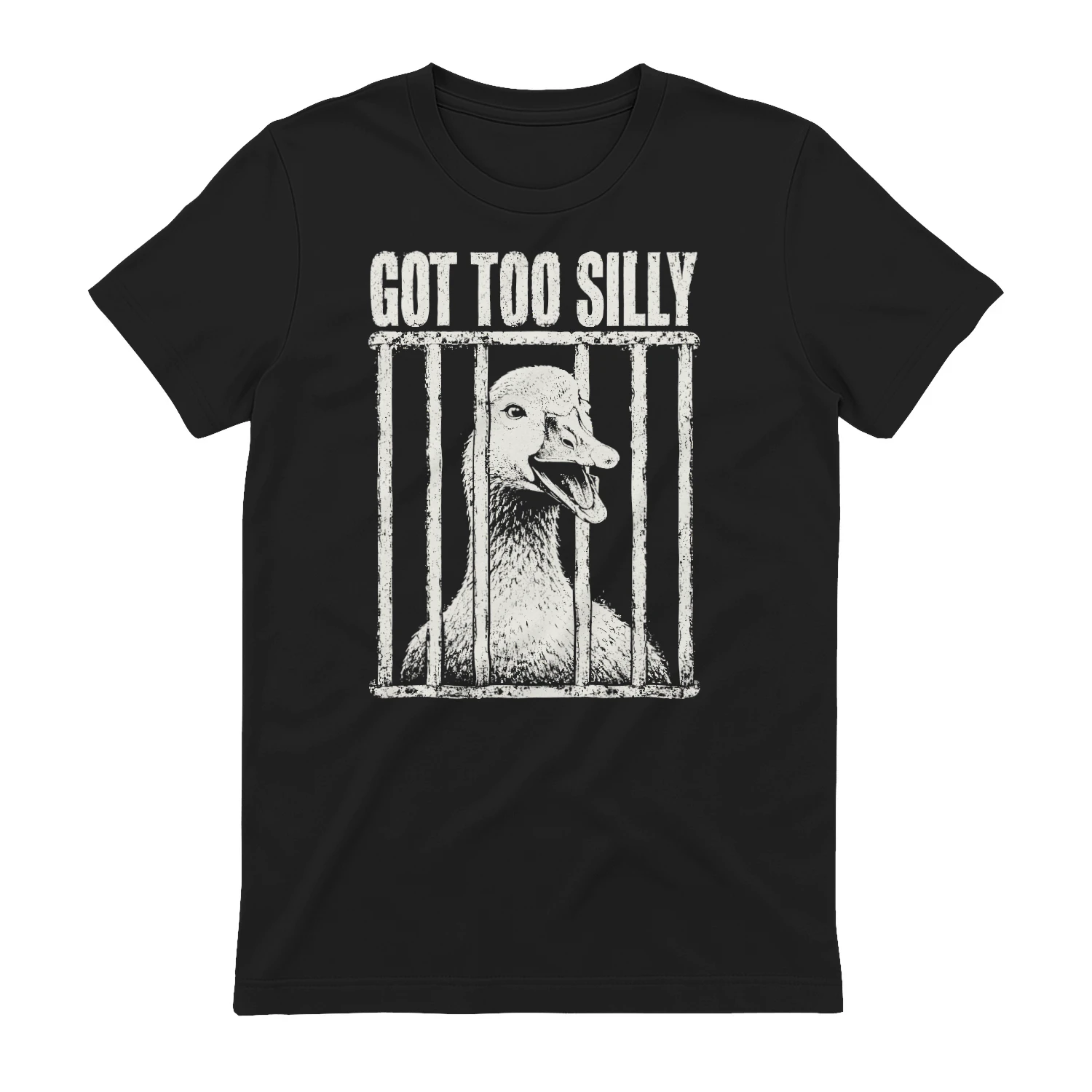 Got Too Silly Goose Meme Funny Goose Jailbird Prison T-Shirt