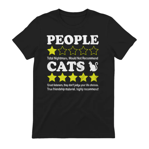 People 1 Star Cats 5 Stars