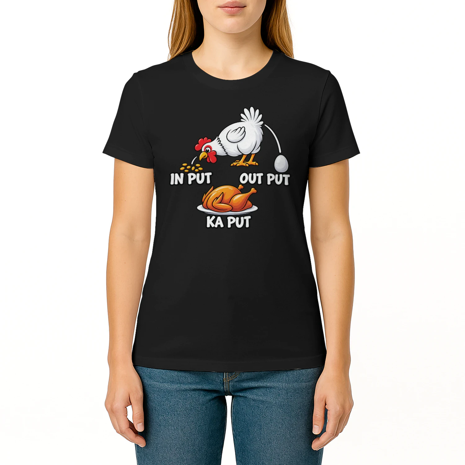 Input Output Kaputt Lustiges T-Shirt
