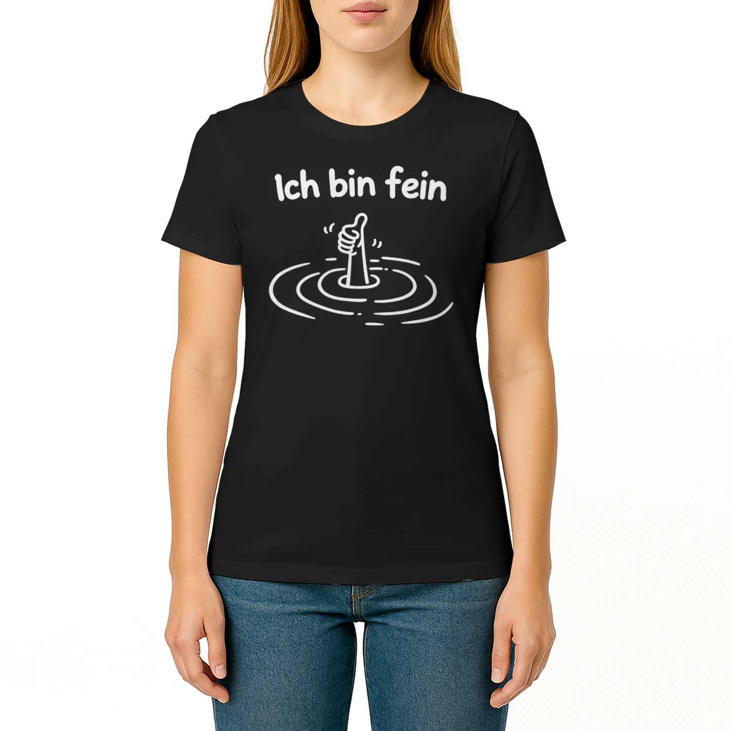 Ich Bin Fein Sinkender Meme T-Shirt