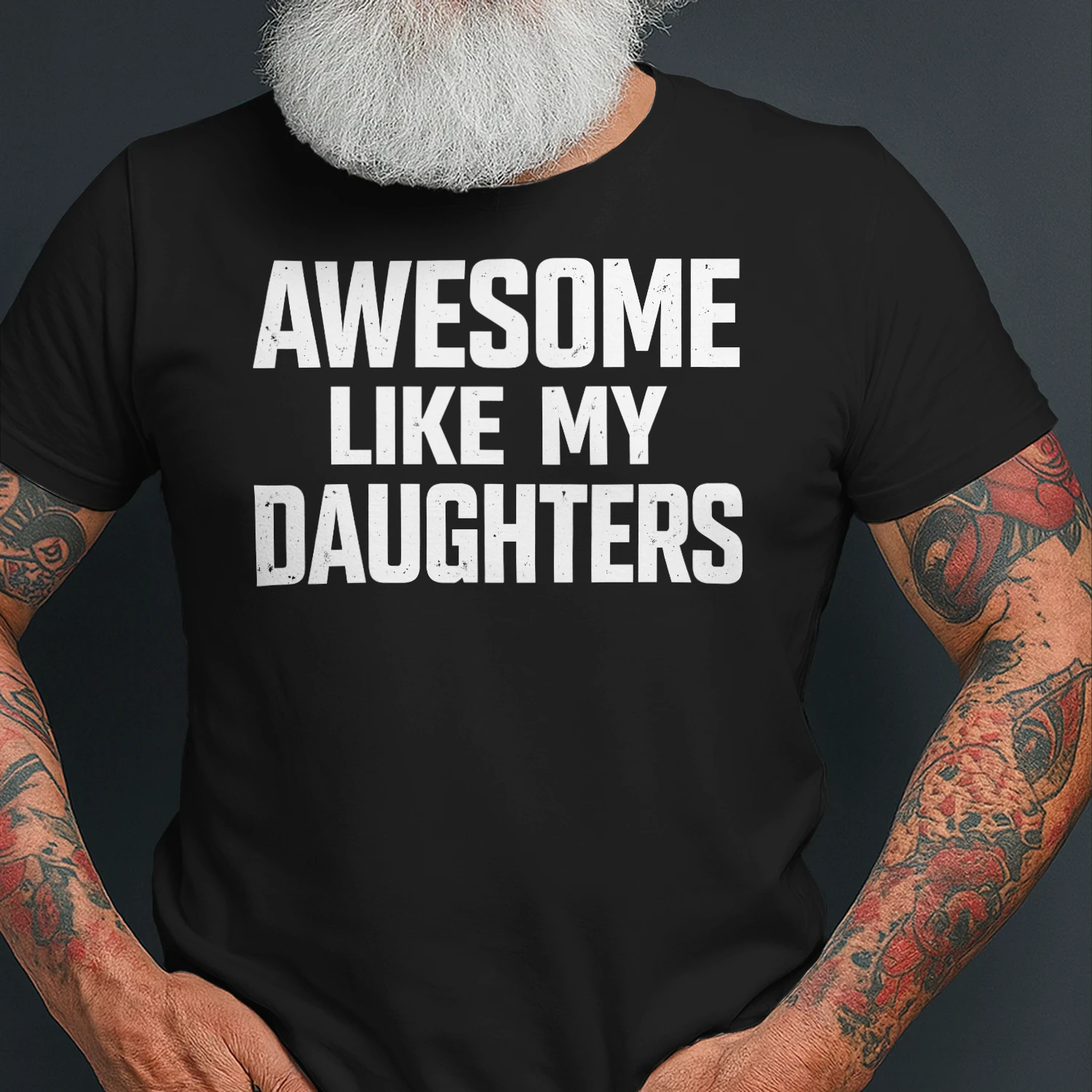 Awesome Like My Daughters Funny Dad Father's Day T-Shirt
