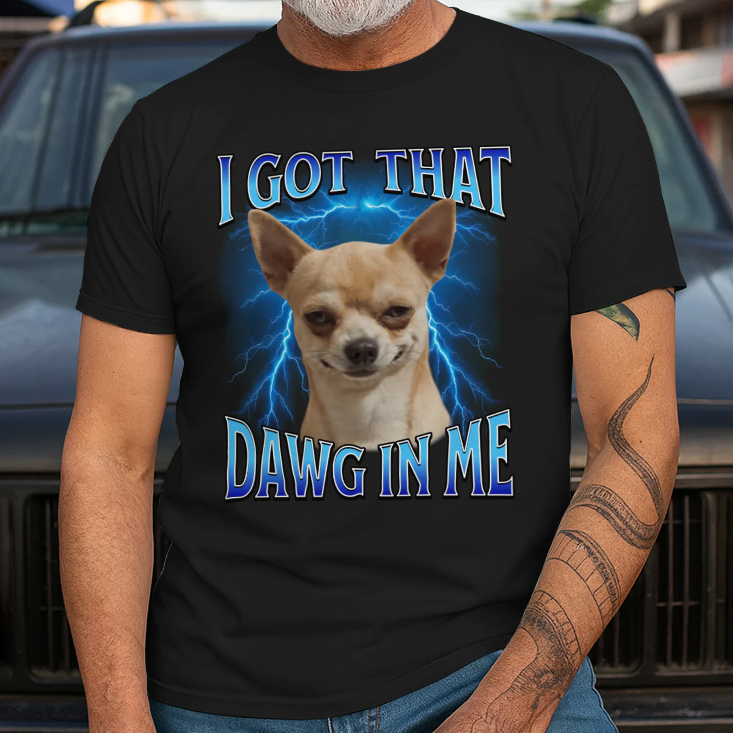 I Got That Dawg in Me Ironic Meme Viral Quote T-Shirt
