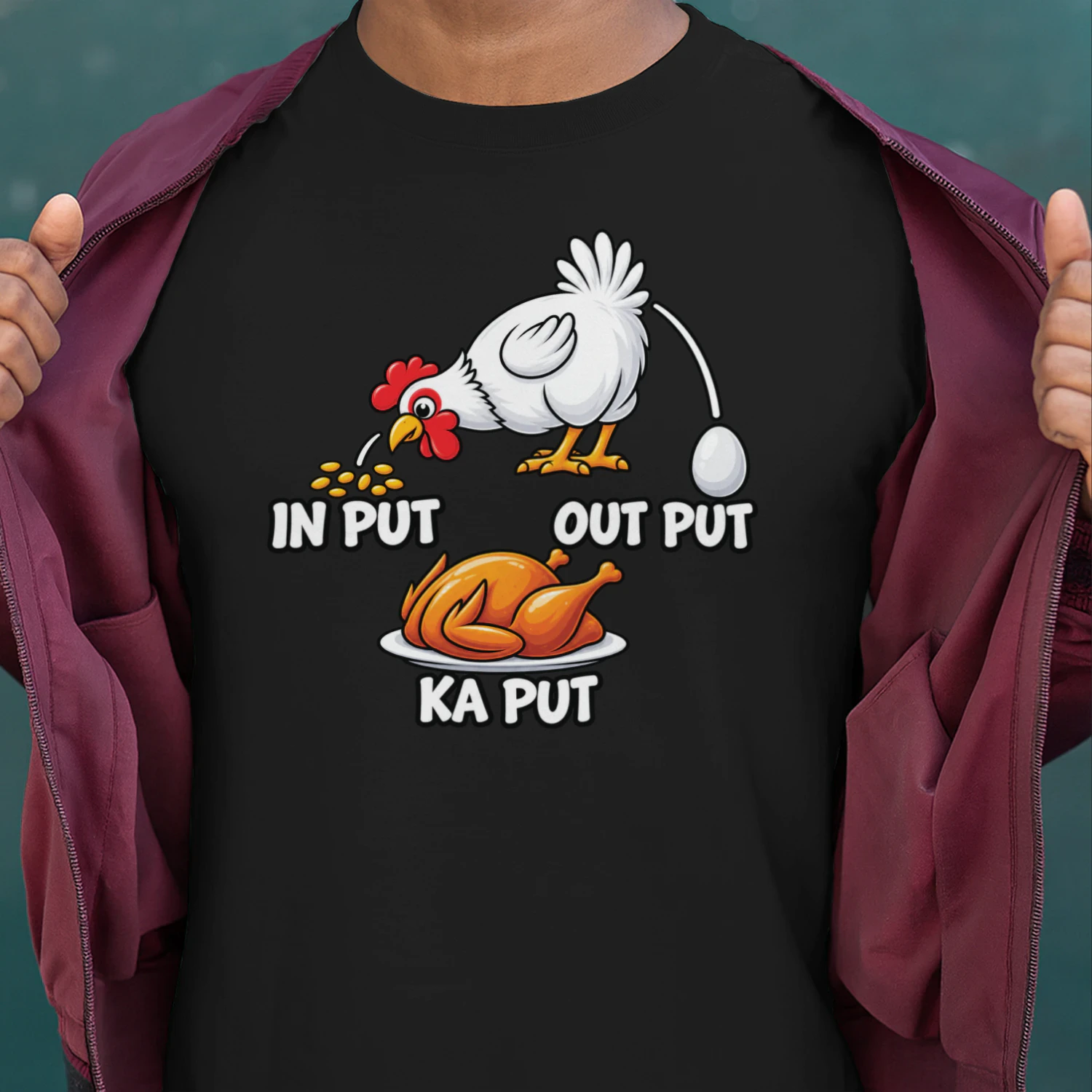 Input Output Kaputt Lustiges T-Shirt