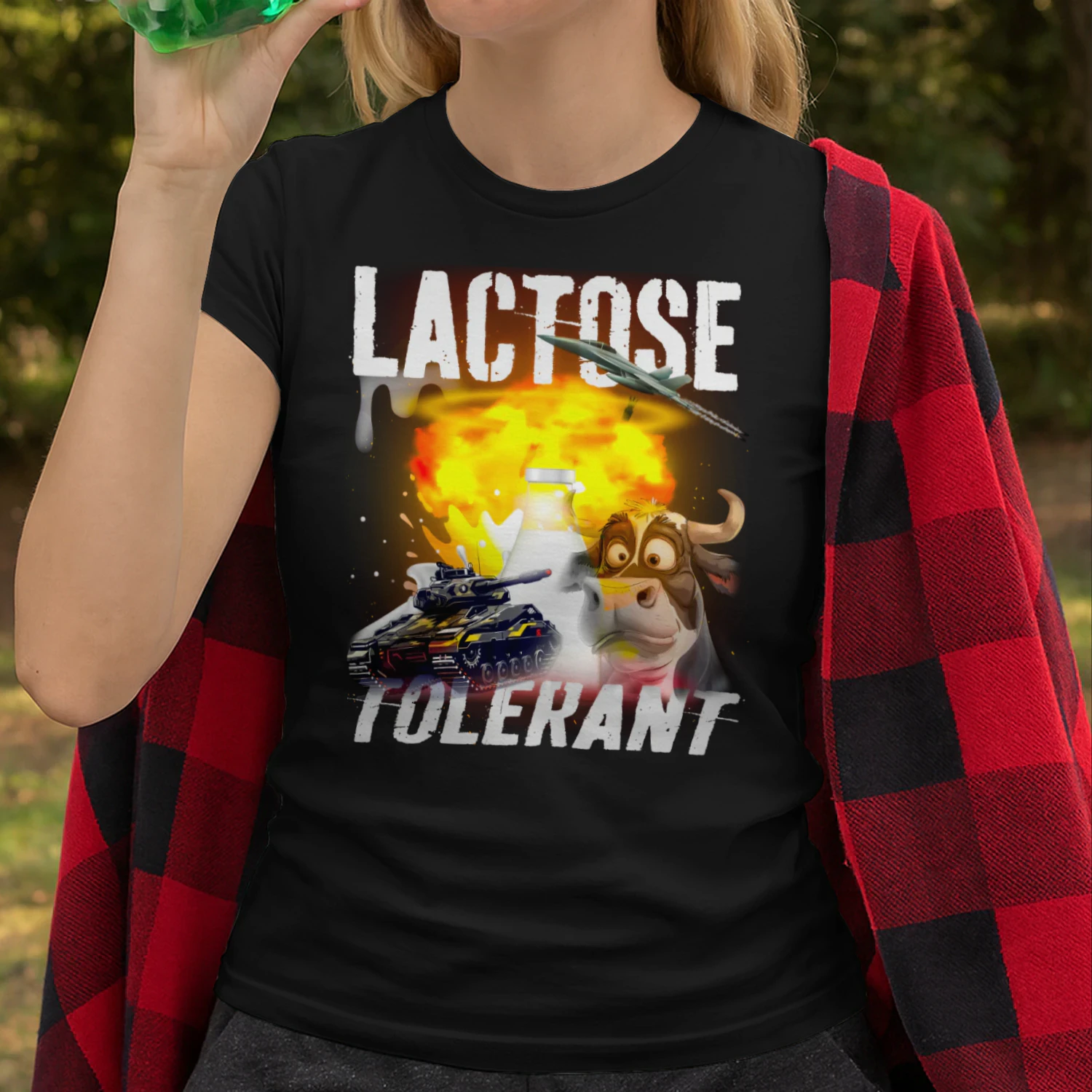 Lactose Tolerant Funny Sarcastic Food Humor T-Shirt
