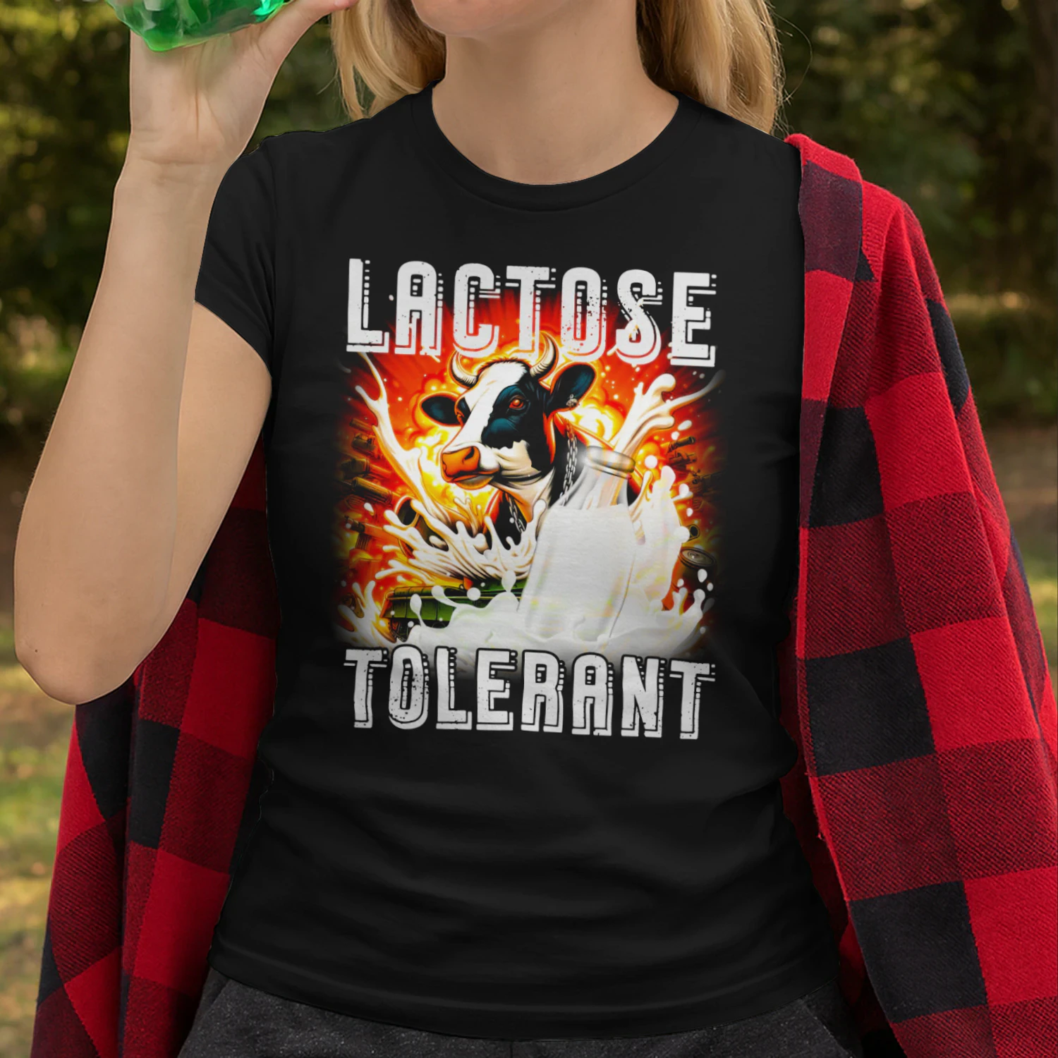 Lactose Tolerant Funny Sarcastic Food Humor T-Shirt