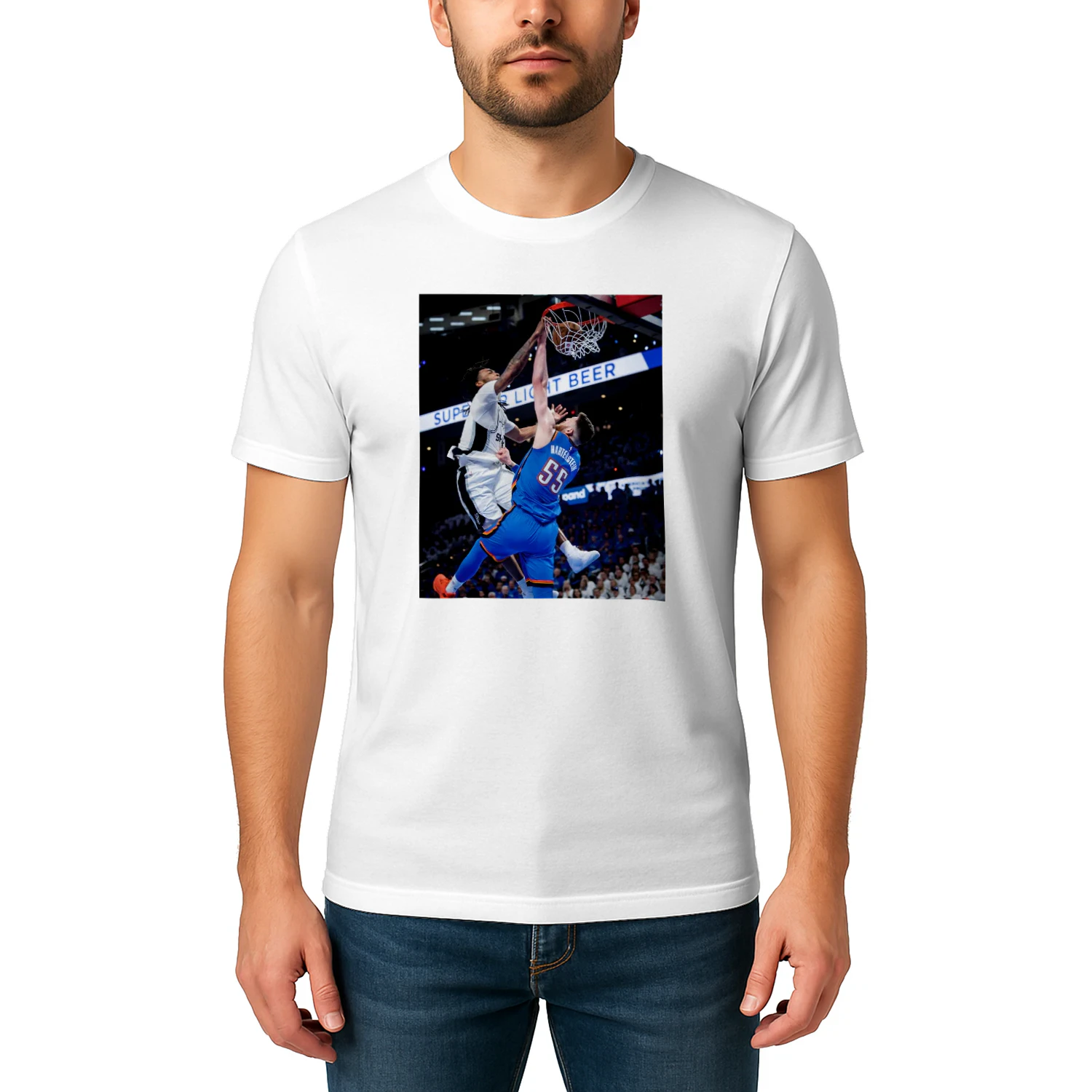 Vintage Basketball Dunk T-Shirt – Streetwear Sports Graphic Tee