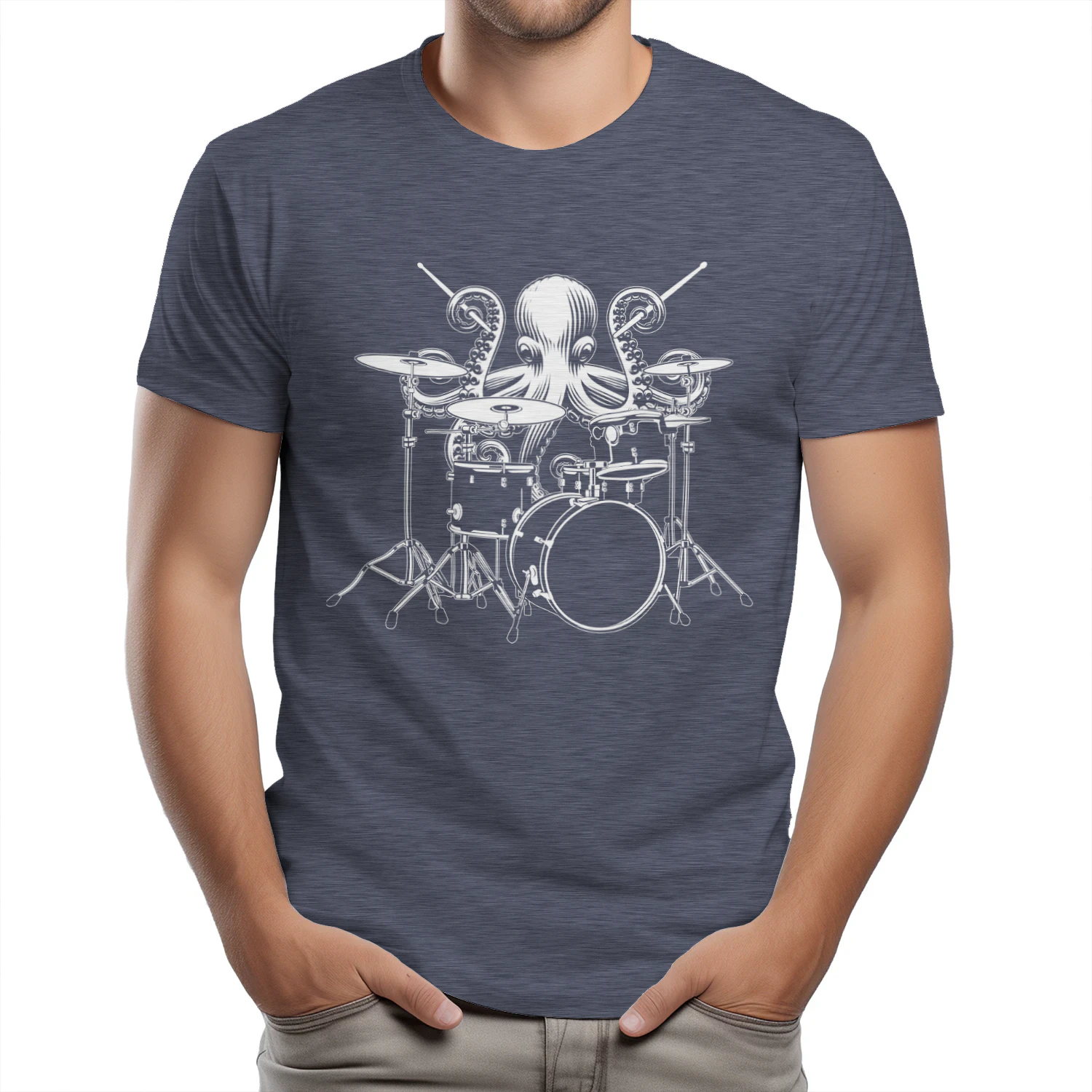 Octopus Drummer – Funny Drum Kit Music Gift