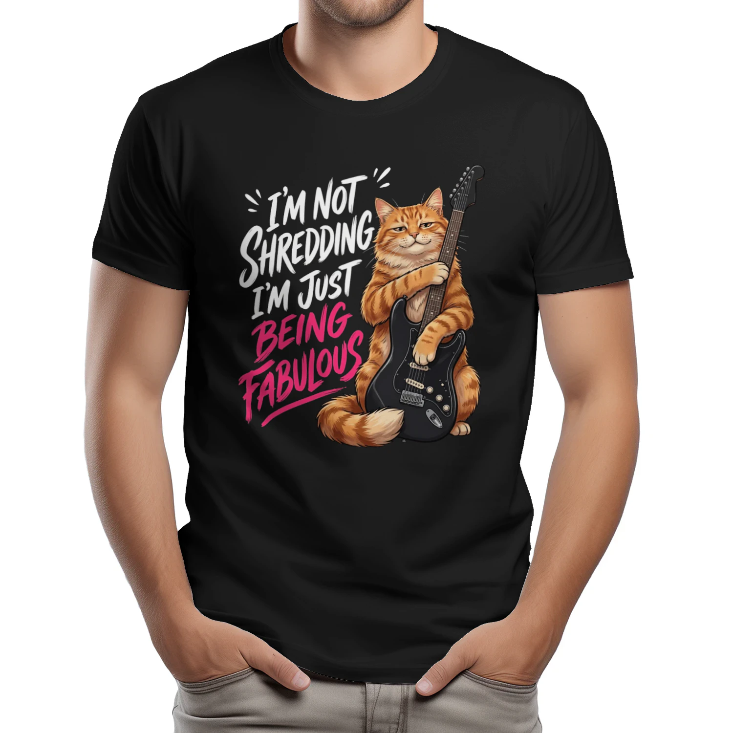 Fabulous Cat Guitarist – Funny Music Lover Gift
