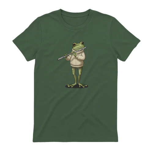 Frog Flute Player Funny Music Lover Animal Gift