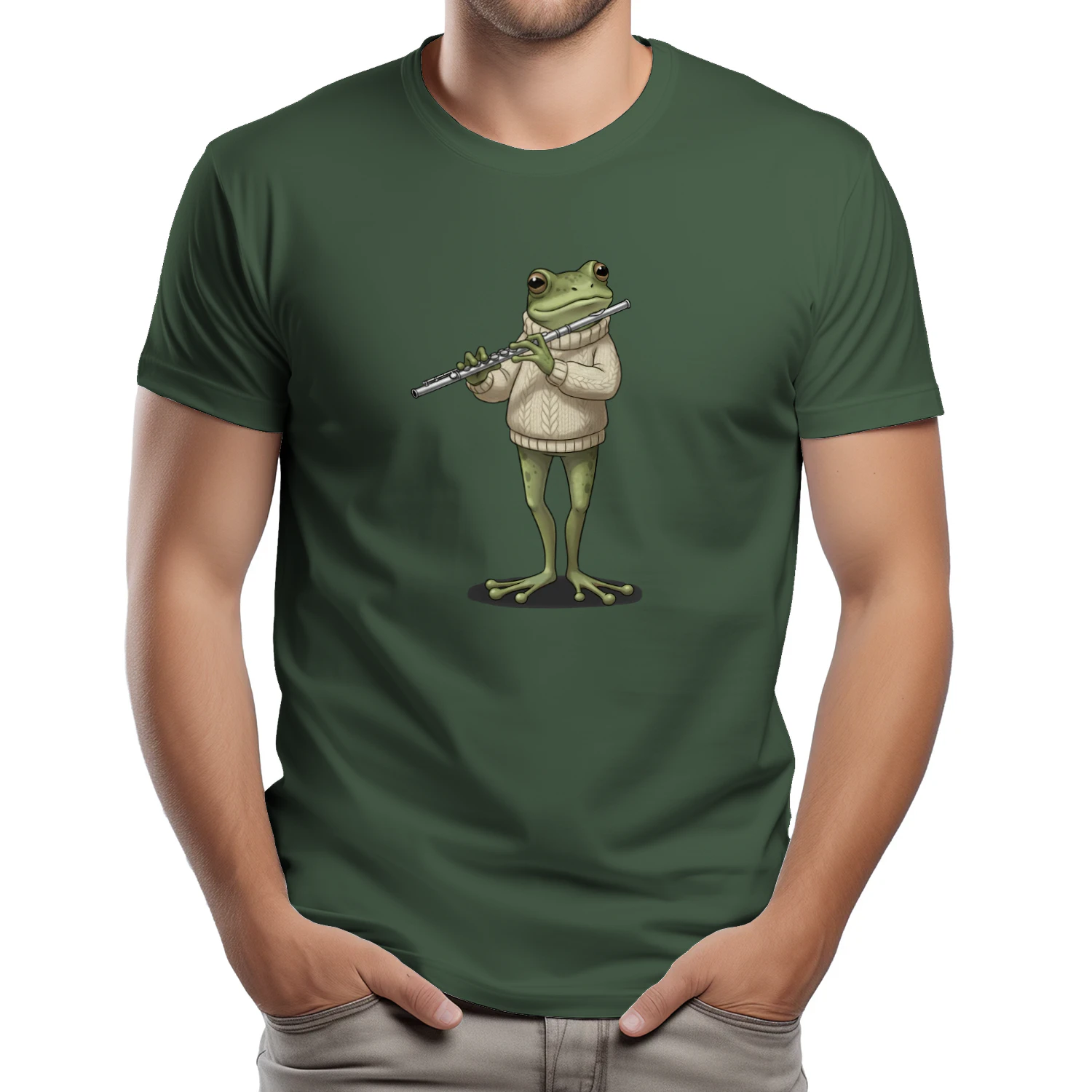 Frog Flute Player Funny Music Lover Animal Gift