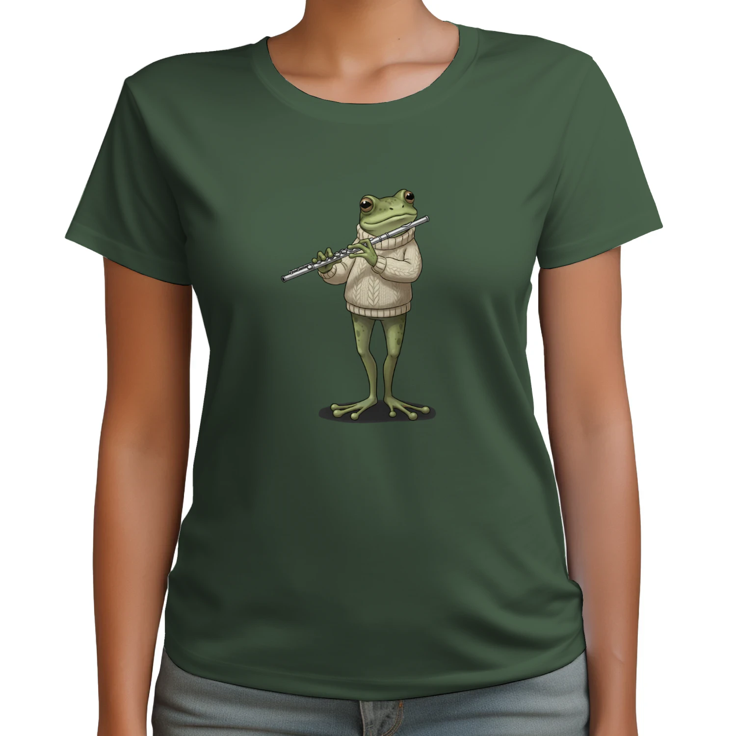 Frog Flute Player Funny Music Lover Animal Gift