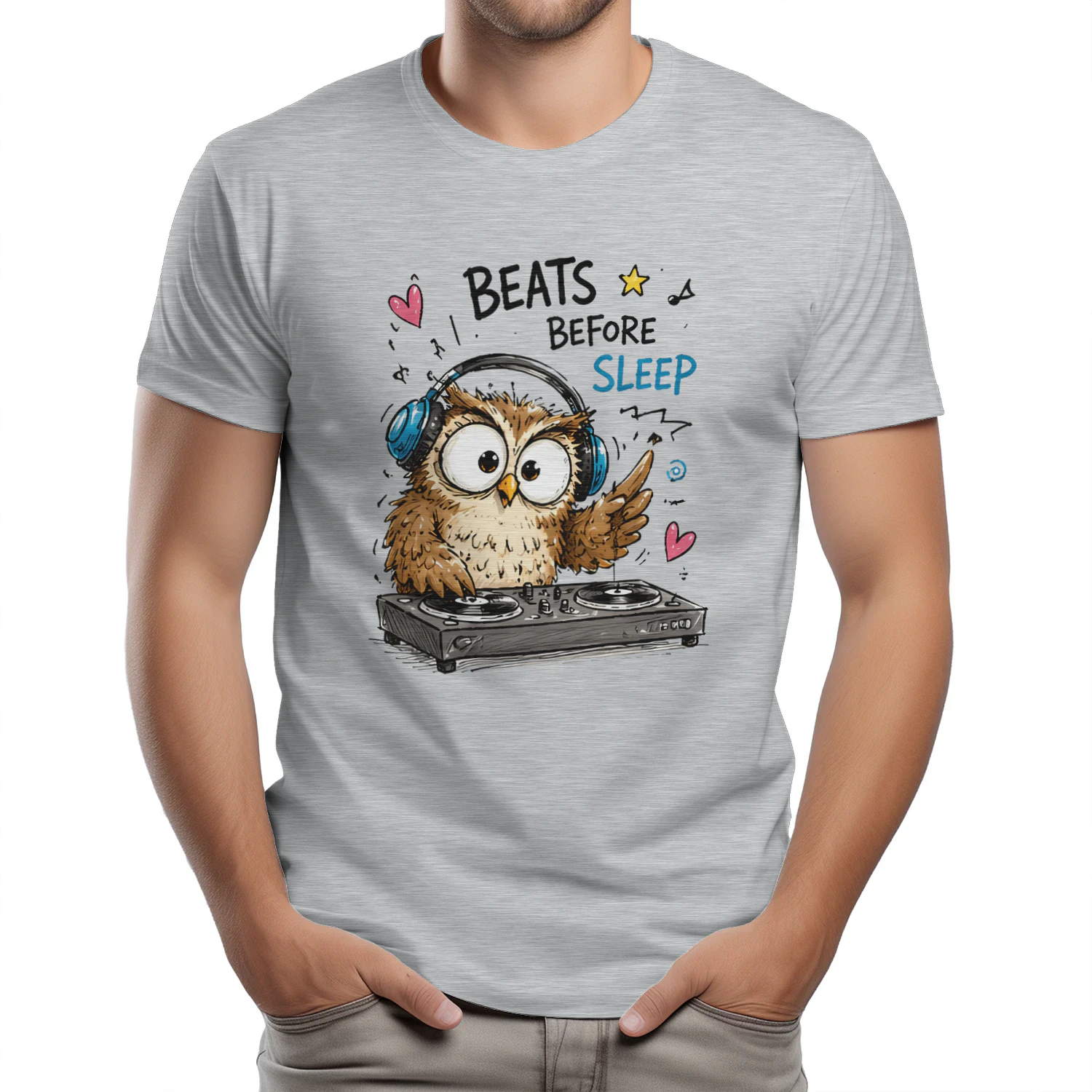 Beats Before Sleep Funny Owl DJ Music Lover Gift