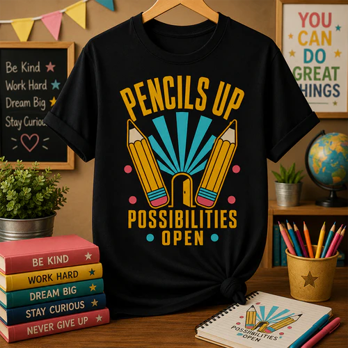PENCILS UP POSSIBILITIES OPEN