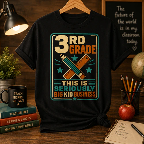 THIRD GRADE SCHOOL SPIRIT  RETRO CLASSROOM ENERGY