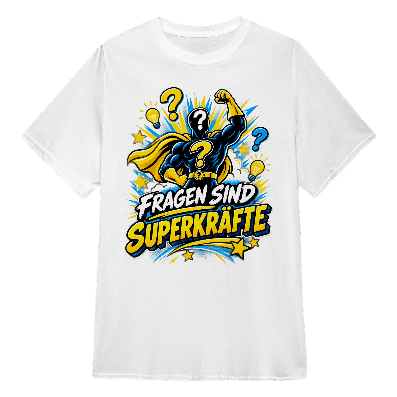 Weltkindertag Unisex T-Shirt – Fragen sind Superkräfte