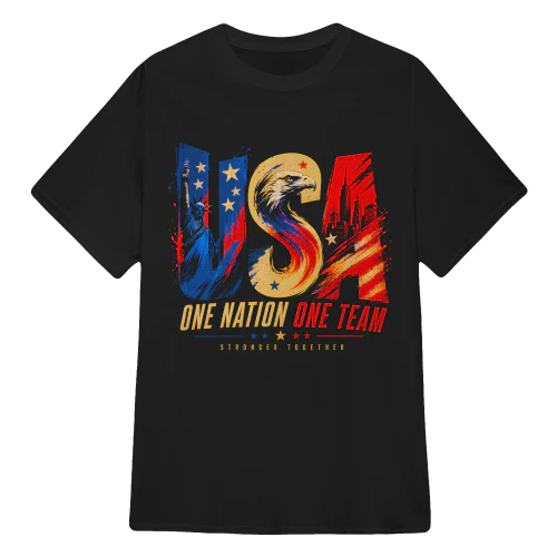 USA ONE NATION ONE TEAM STRONGER TOGETHER