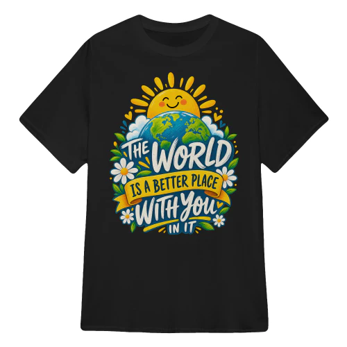 THE WORLD IS A BETTER PLACE WITH YOU IN IT...
