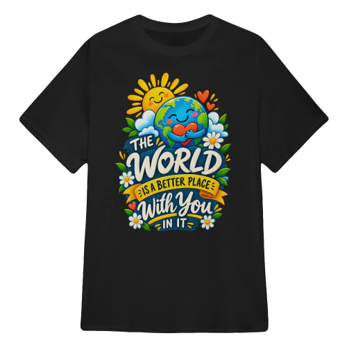 THE WORLD IS A BETTER PLACE WITH YOU IN IT..