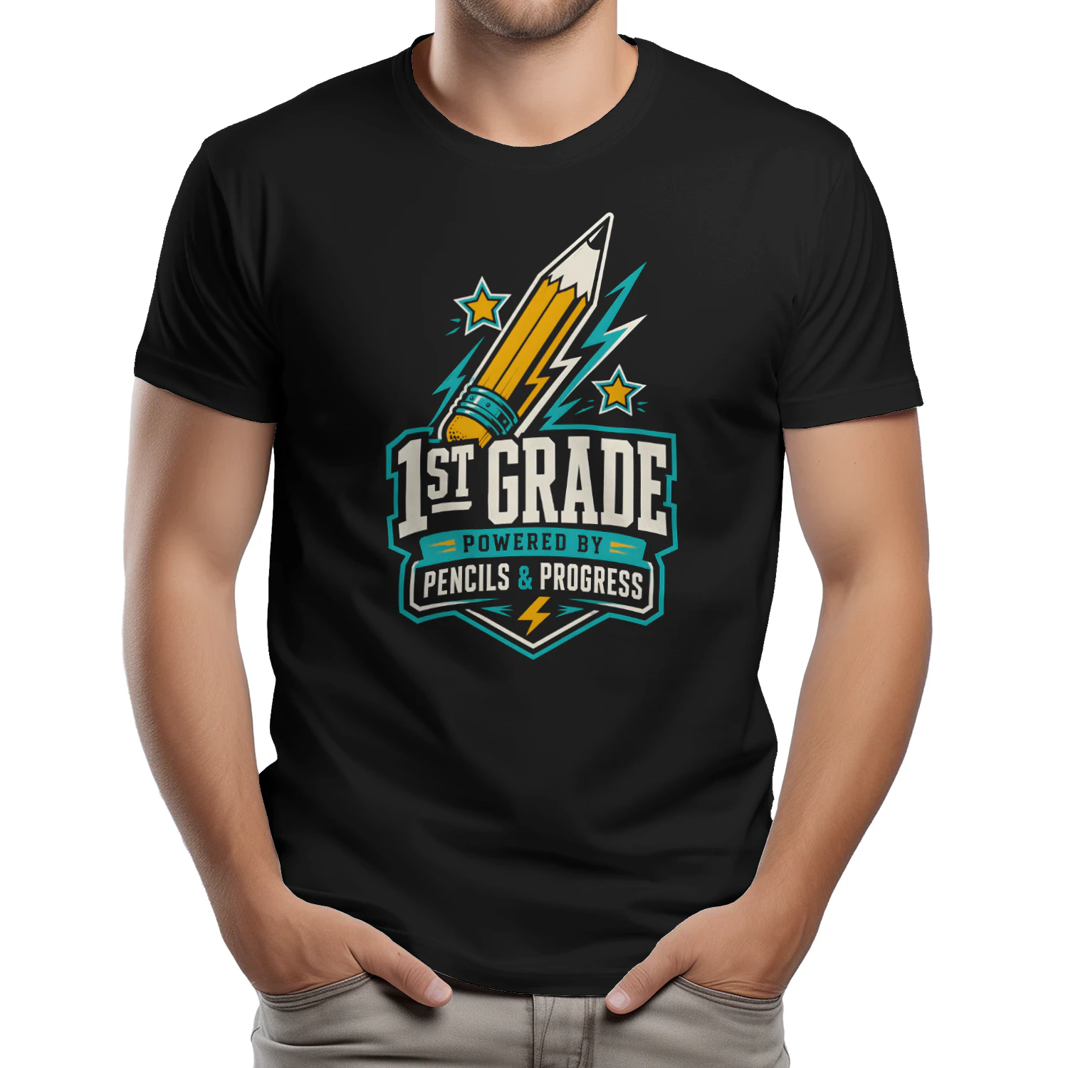 FIRST GRADE ENERGY  PENCILS, PROGRESS & SCHOOL SPIRIT