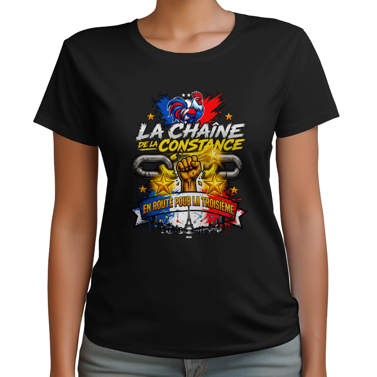 FIER SUPPORTER FRANÇAIS ESPRIT DE VICTOIRE TRICOLORE