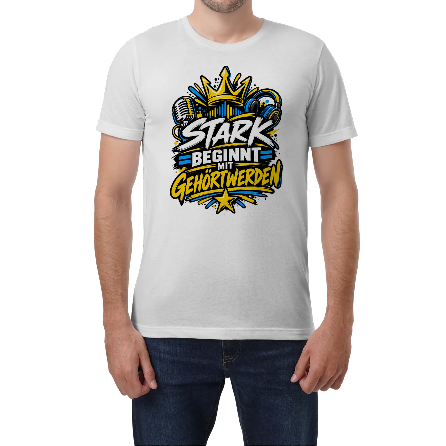 Weltkindertag Unisex T-Shirt – Stark beginnt mit Gehörtwerden