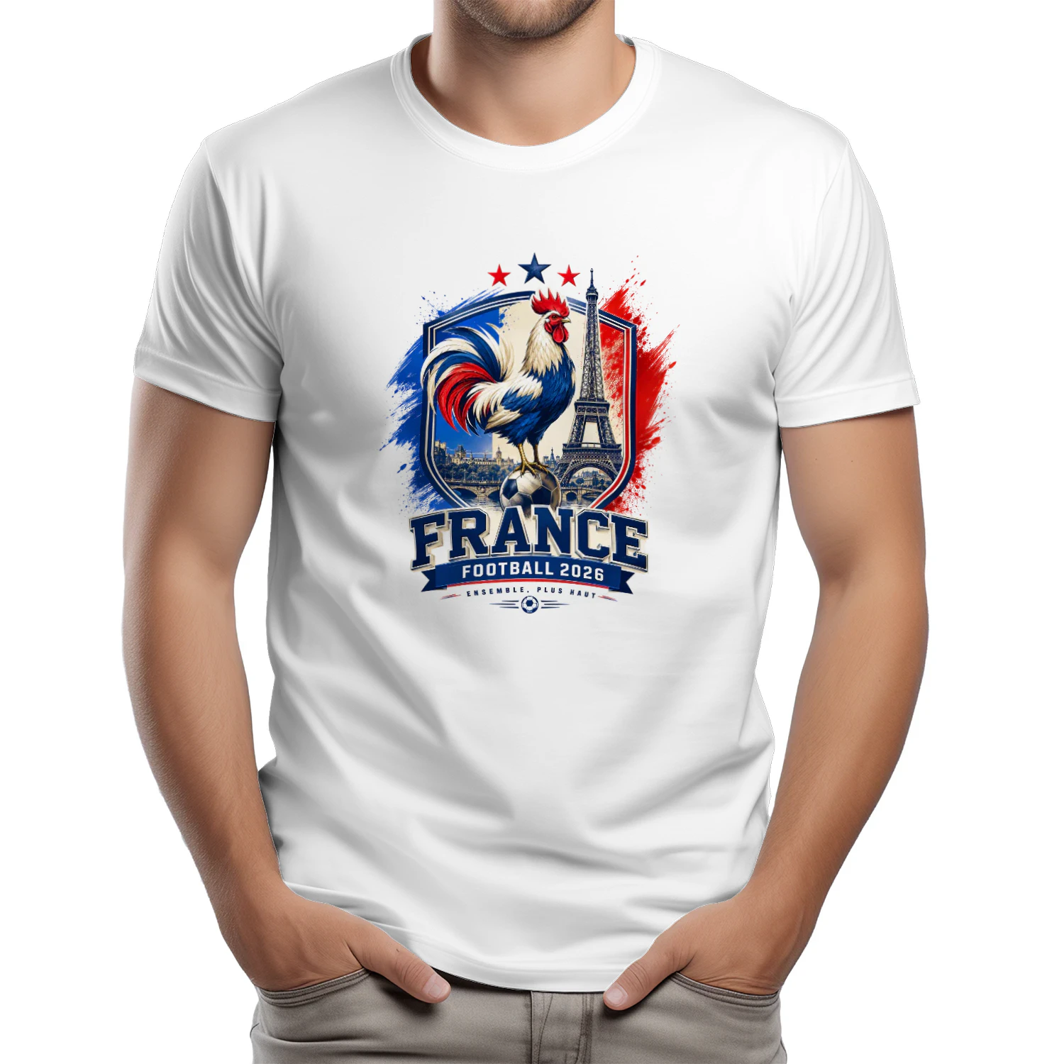 FRANCE, FOOTBALL 2026 ENSEMBLE PLUS HAUT.